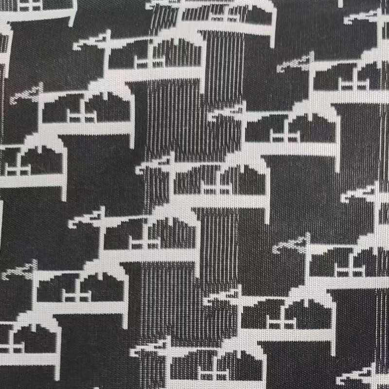 High-end black and white tencel jacquard (high quality, environmental protection, high-end)