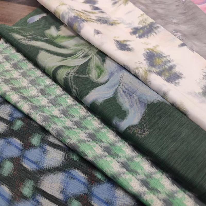 New warp printed fabric