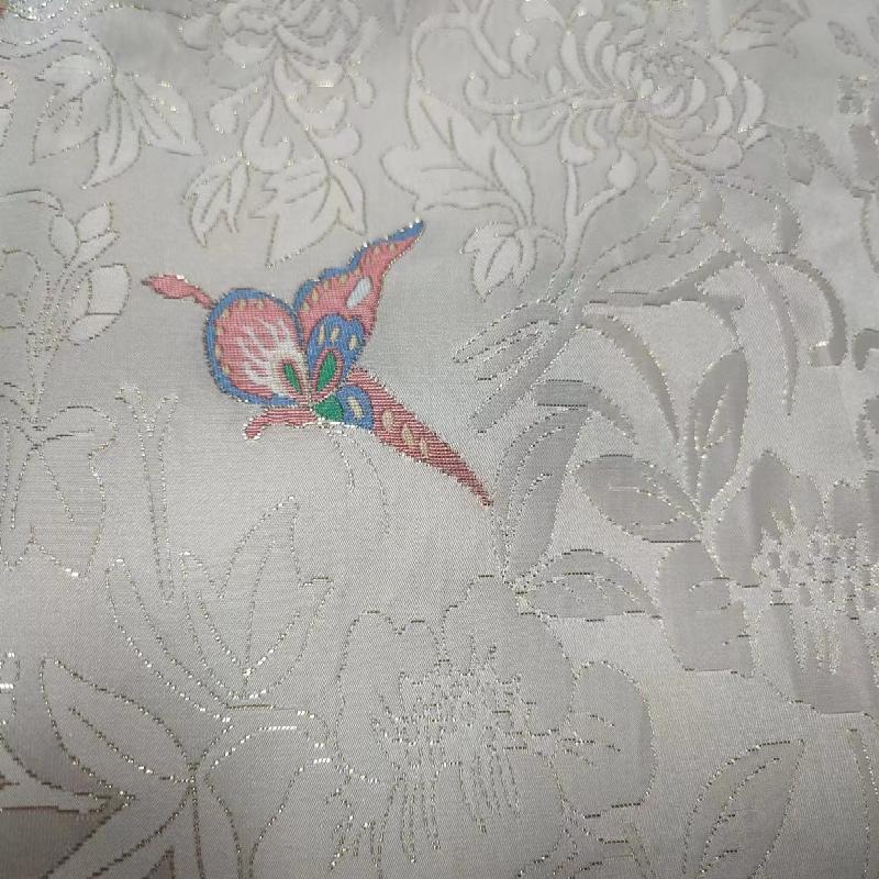 High end silk national style jacquard fabric
