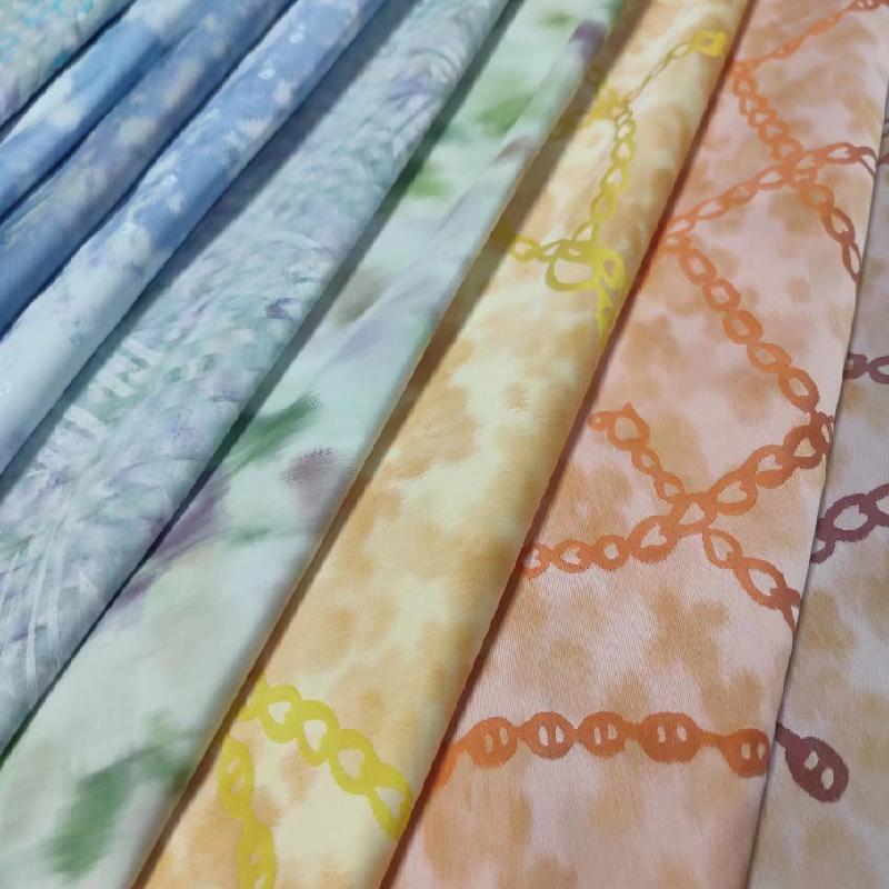 New high-end printed jacquard fabric