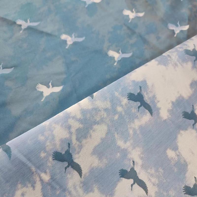 New high-end printed jacquard fabric