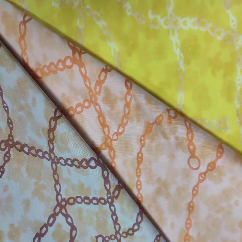 New high-end printed jacquard fabric