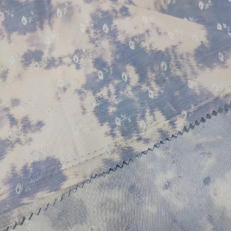 New high-end printed jacquard fabric