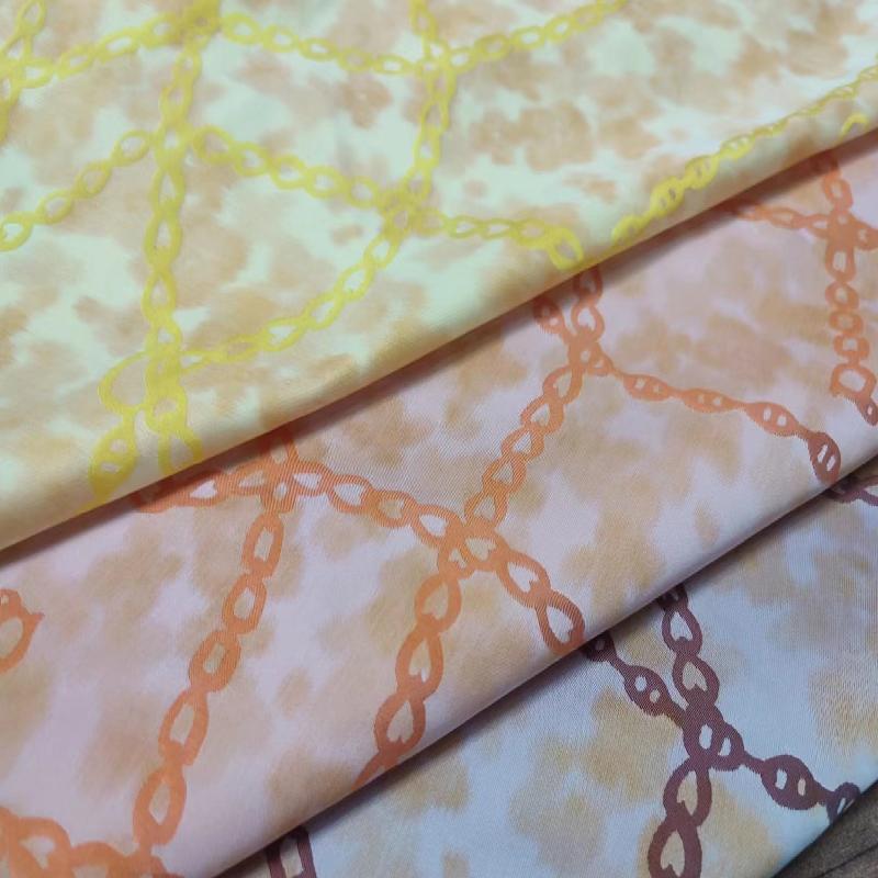 New high-end printed jacquard fabric