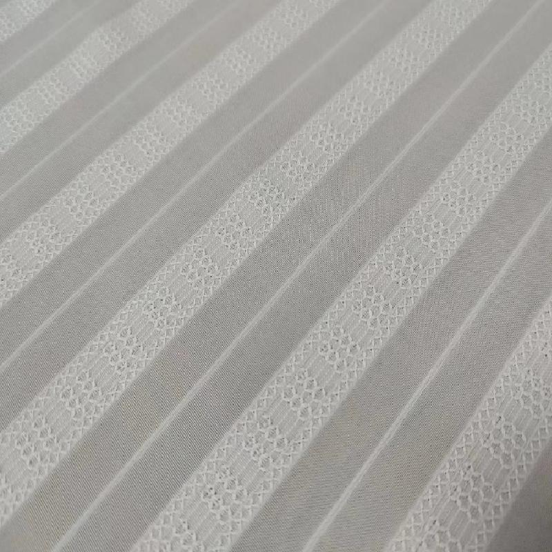 High end thin perforated jacquard fabric