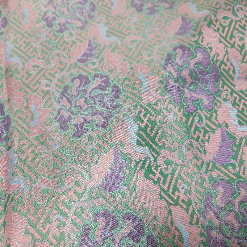 High end silk national style jacquard fabric