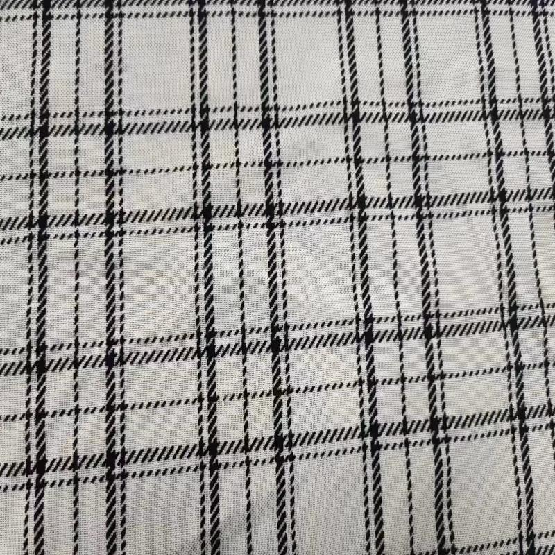 High end thin perforated jacquard fabric