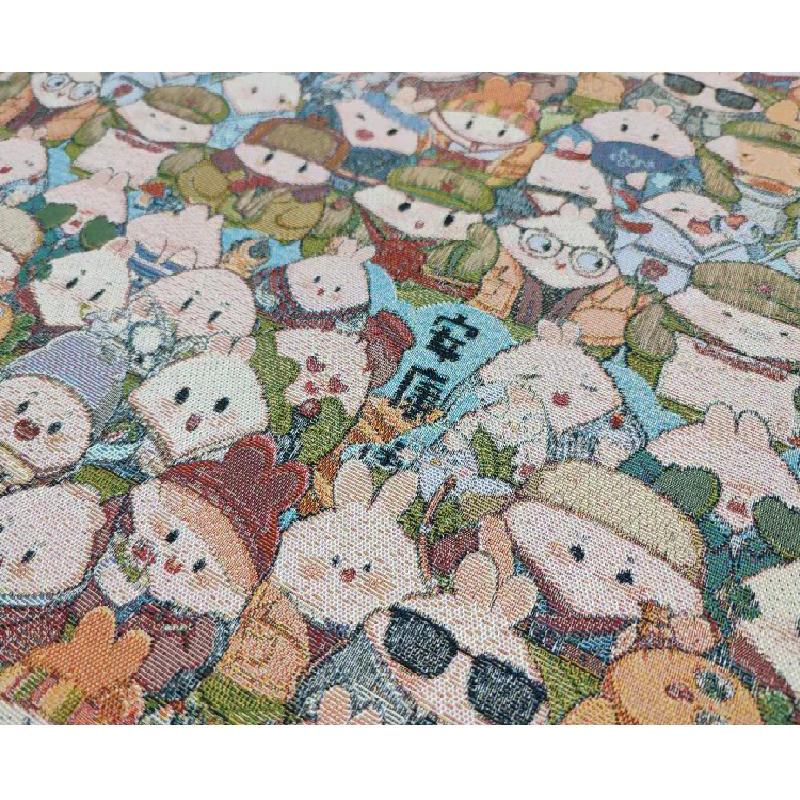 High density multi warp high-end jacquard fabric