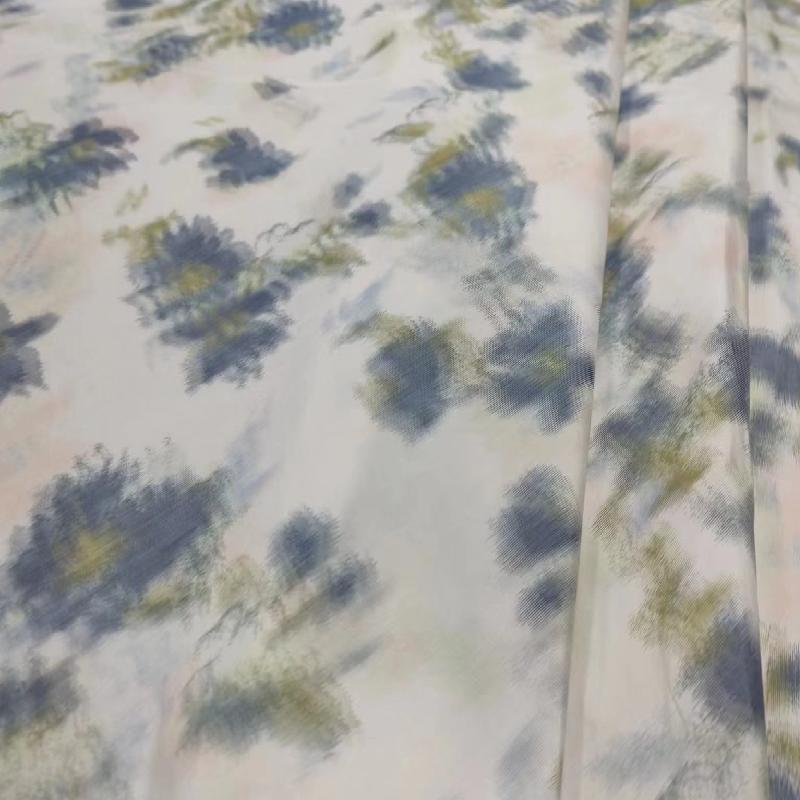 New warp printed fabric