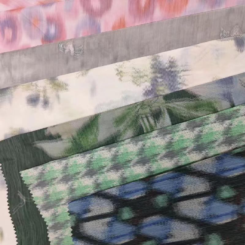 New warp printed fabric