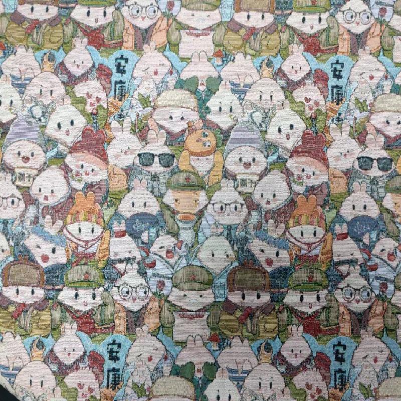 High density multi warp high-end jacquard fabric