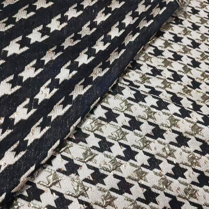 2024 new fabrics Gold and silver sequin jacquard fabric