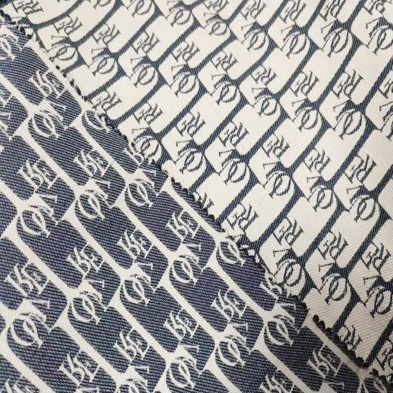 2024 new fabrics Letter jacquard fabric