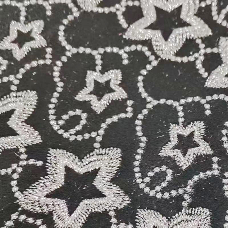 2024 new fabrics Velvet jacquard embroidered fabric