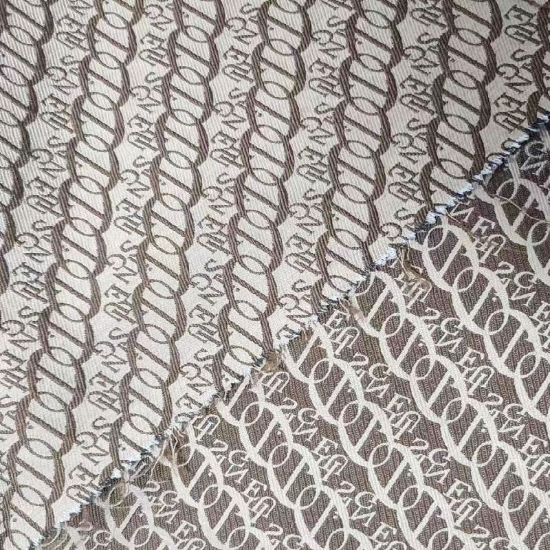 2024 new fabrics Letter jacquard fabric