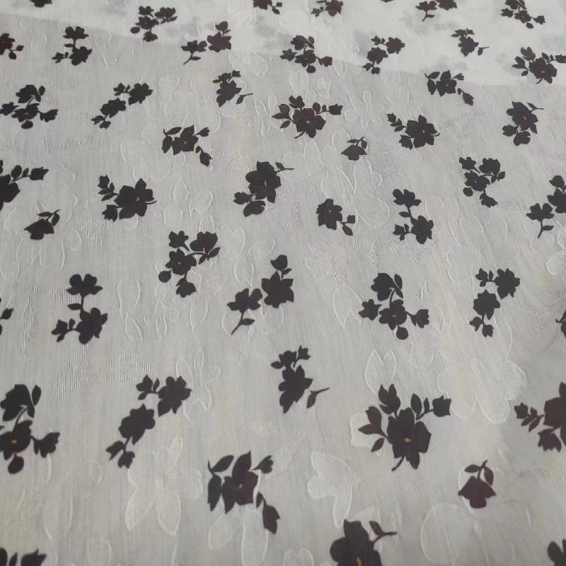 High end ink Chinese style jacquard fabric