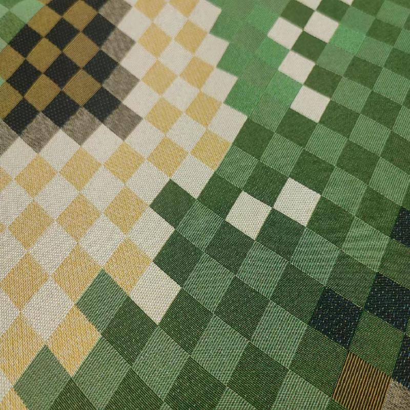 High density multi warp high-end jacquard fabric