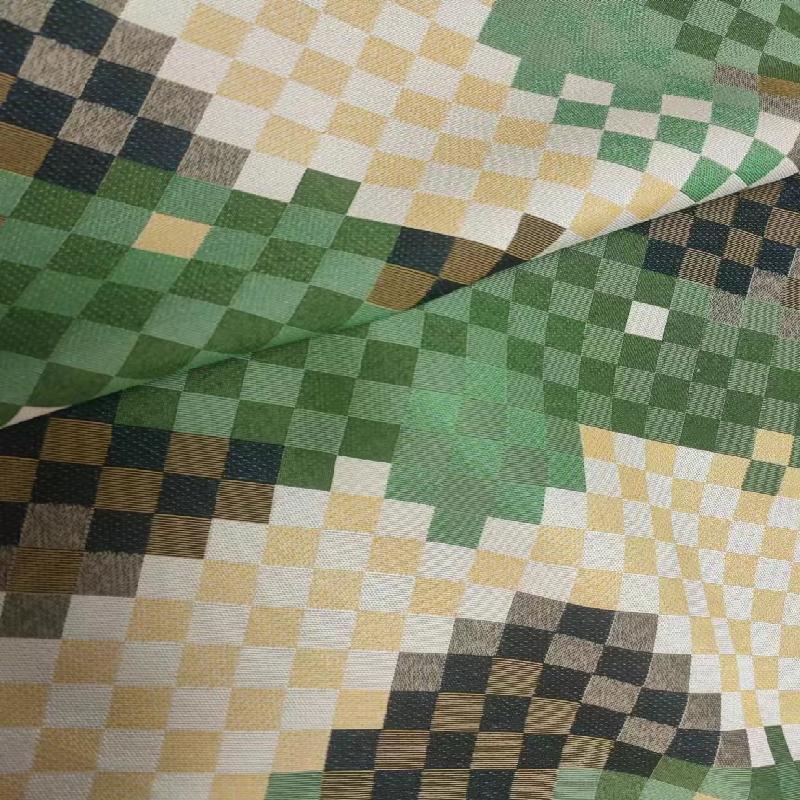 High density multi warp high-end jacquard fabric