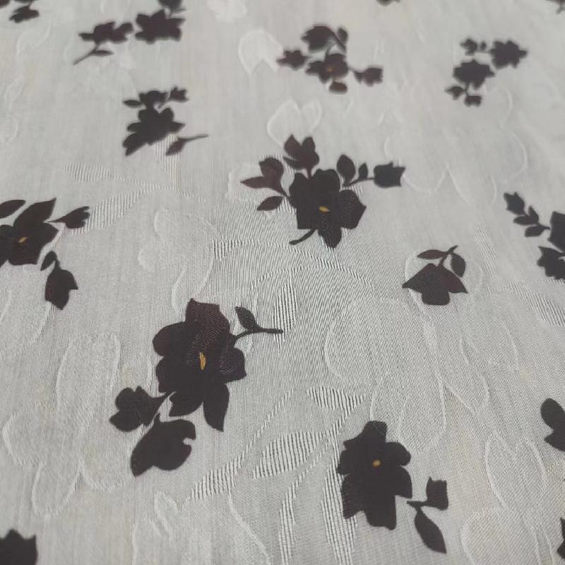 High end ink Chinese style jacquard fabric