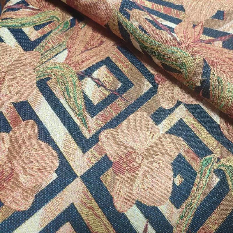 High density multi warp high-end jacquard fabric
