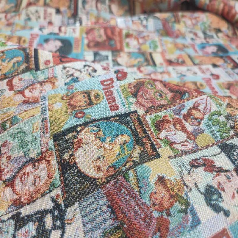 High density multi warp high-end jacquard fabric