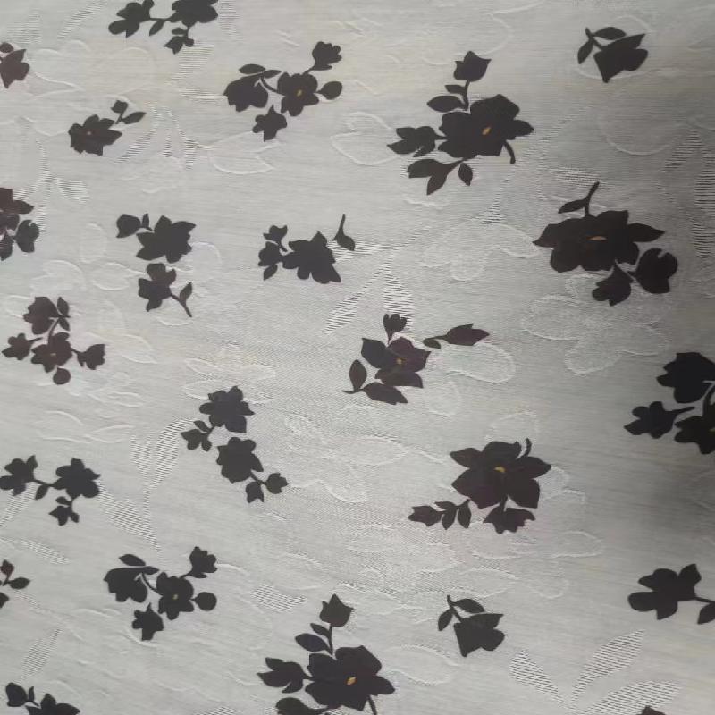 High end ink Chinese style jacquard fabric