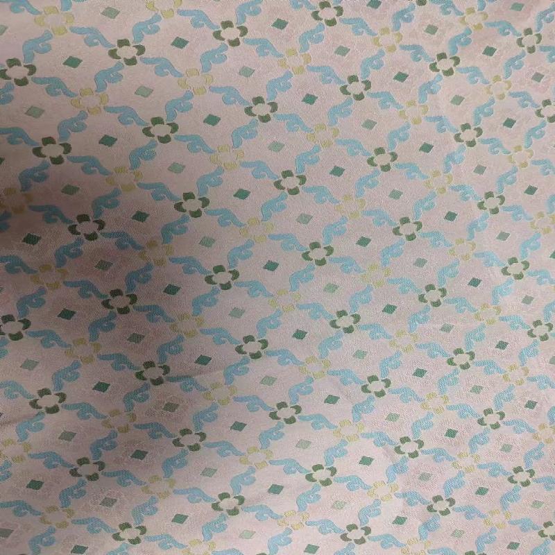 High end silk national style jacquard fabric