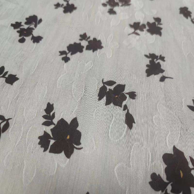High end ink Chinese style jacquard fabric
