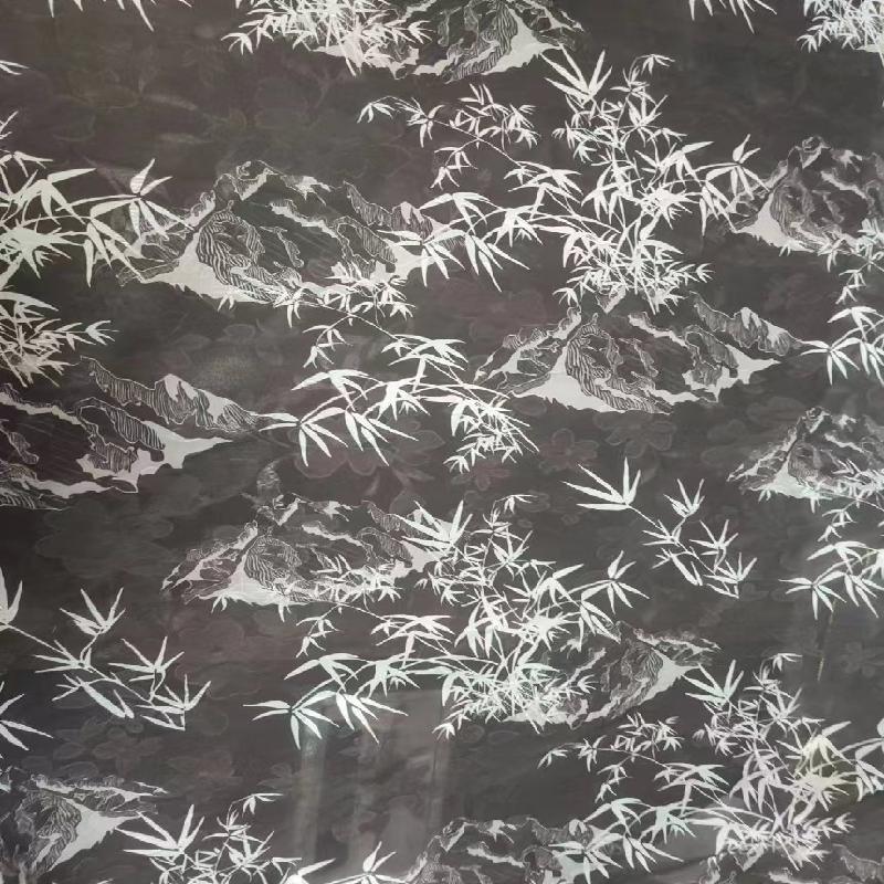 High end ink Chinese style jacquard fabric