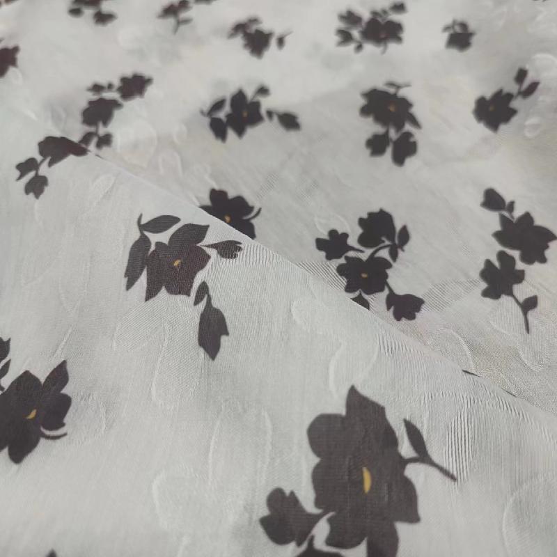 High end ink Chinese style jacquard fabric