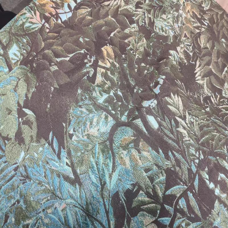 2024 new fabrics High-Density Single-Flower Jacquard Fabric