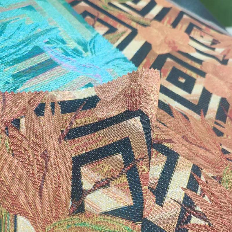 High density multi warp high-end jacquard fabric